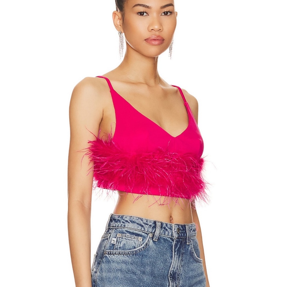 Feather Crop Top